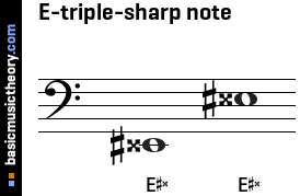 E-triple-sharp note